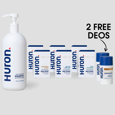Bar Soap Shower Set + 2 FREE Deodorants
