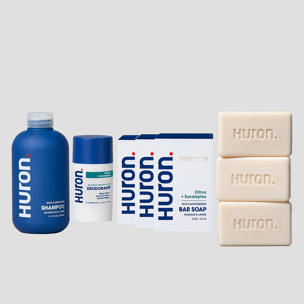 Bar Soap 3 Pack + Deo + Shampoo