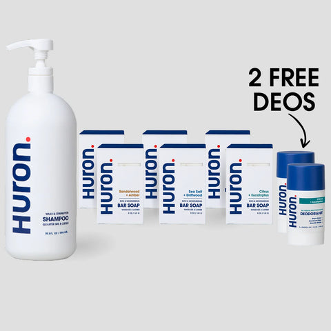 Bar Soap Shower Set + 2 FREE Deodorants