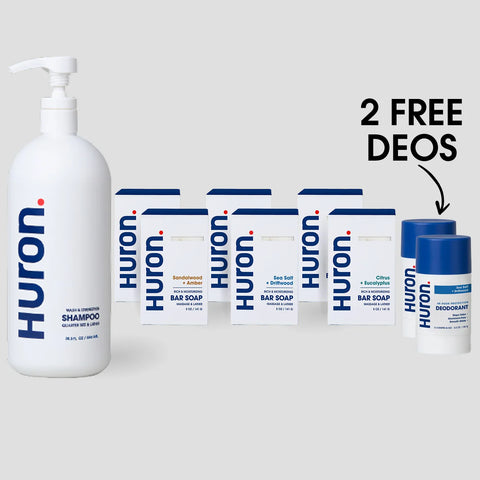 Bar Soap Shower Set + 2 FREE Deodorants